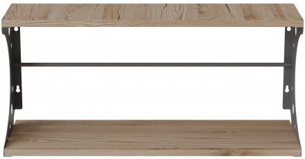 Настінна полиця Ferrum-decor Букін 330x500x240 метал Сірий ДСП Дуб Сан-Марино 16 мм (FRD-102857) Настінна полиця Ferrum-decor Букін 330x500x240 метал Сірий ДСП Дуб Сан-Марино 16 мм (FRD-102857)