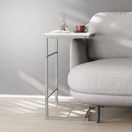 Столик приставний Террі Ferrum-decor 650x440x330 Сірий метал ДСП Бетон 16 мм (FRD-104668) Столик приставний Террі Ferrum-decor 650x440x330 Сірий метал ДСП Бетон 16 мм (FRD-104668)