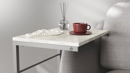 Столик приставний Террі Ferrum-decor 650x440x330 Сірий метал ДСП Бетон 16 мм (FRD-104668) Столик приставний Террі Ferrum-decor 650x440x330 Сірий метал ДСП Бетон 16 мм (FRD-104668)