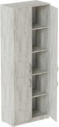 Шафа Анжело Ferrum-decor на 5 полиць із 4 дверима 1900x700x380 ДСП Бетон 16 мм (FRD-105042) Шафа Анжело Ferrum-decor на 5 полиць із 4 дверима 1900x700x380 ДСП Бетон 16 мм (FRD-105042)