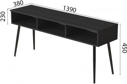 Тумба під телевізор Кентук Ferrum-decor 45x139x38 Чорний метал ДСП Сосна Кембра 16 мм (FRD-106728) Тумба під телевізор Кентук Ferrum-decor 45x139x38 Чорний метал ДСП Сосна Кембра 16 мм (FRD-106728)
