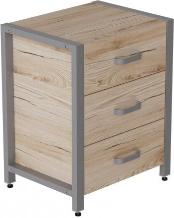 Тумба універсальна Ferrum-decor Вів'єн 3 50x41x40 сірий ДСП Дуб Сан-Марино 16мм (FRD-104197)