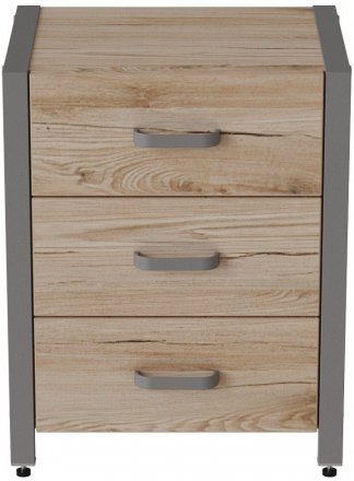 Тумба універсальна Ferrum-decor Вів'єн 3 50x41x40 сірий ДСП Дуб Сан-Марино 16мм (FRD-104197)
