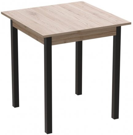 Стіл кухонний Ferrum-decor Агата 75x80x80 Чорний ДСП Сан-Марино 16мм (FRD-105637)
