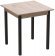 Стіл кухонний Ferrum-decor Агата 75x80x80 Чорний ДСП Сан-Марино 16мм (FRD-105637)
