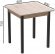 Стіл кухонний Ferrum-decor Агата 75x80x80 Чорний ДСП Сан-Марино 16мм (FRD-105637)