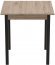 Стіл кухонний Ferrum-decor Агата 75x80x80 Чорний ДСП Сан-Марино 16мм (FRD-105637)