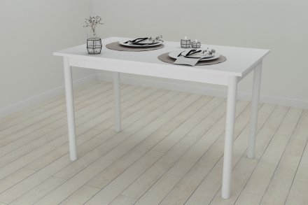 Стіл кухонний Ferrum-decor Беніта 75x120x60 Білий ДСП Біле 16мм (FRD-106266) Стіл кухонний Ferrum-decor Беніта 75x120x60 Білий ДСП Біле 16мм (FRD-106266)
