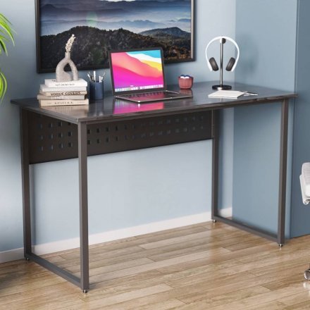 Комп'ютерний стіл Ferrum-decor Майк 75x100x60 чорний ДСП Сосна Кембра 16мм (FRD-103851) Комп'ютерний стіл Ferrum-decor Майк 75x100x60 чорний ДСП Сосна Кембра 16мм (FRD-103851)