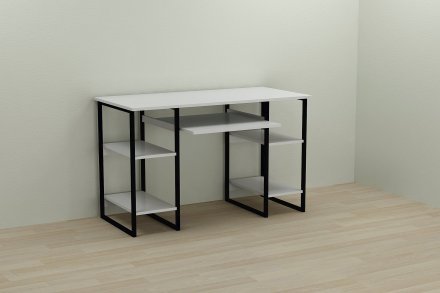 Письмовий стіл Ferrum-decor Тім 75x140x70 чорний ДСП Біле 16мм (FRD-103980) Письмовий стіл Ferrum-decor Тім 75x140x70 чорний ДСП Біле 16мм (FRD-103980)