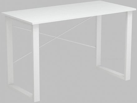 Письмовий стіл Ferrum-decor Драйв 750x1400x600 Білий метал ДСП Біле 16 мм (FRD-103143)