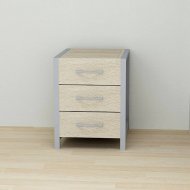 Тумба універсальна Ferrum-decor Вів'єн 3 50x41x40 сірий ДСП Дуб Сонома 16мм (FRD-104198)