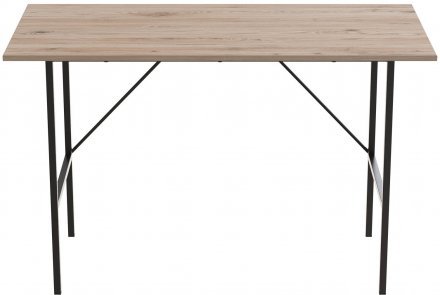 Стіл письмовий Line Тайм Ferrum-decor 750x1200x600 Чорний метал ДСП Дуб Сан-Марино 16 мм (FRD-104886)