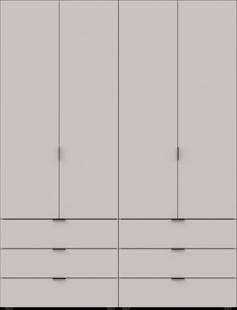 Комплект шаф для одягу Doros Гелар (2 шт.) 155х49,5х203,4 см Кашемір (DRS-011238) Комплект шаф для одягу Doros Гелар (2 шт.) 155х49,5х203,4 см Кашемір (DRS-011238)