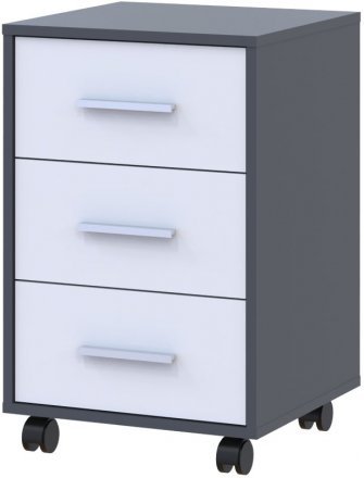 Тумба офісна Doros Т3 43х42х66,4 см Графіт/Білий (DRS-011399)