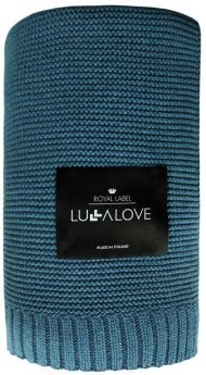 Бамбуковий плетений плед Classic 80х100 см Petrol lullalove-5596