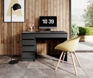 Стіл туалетний письмовий Perfect Home Ада / Ada 5S/120 з 5 шухлядами Антрацит (PFH-091308)