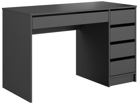 Стіл туалетний письмовий Perfect Home Ада / Ada 5S/120 з 5 шухлядами Антрацит (PFH-091308)