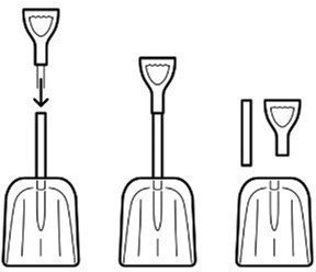 Лопата для прибирання снігу Armstrong Auto складана для авто 27х89 см сапфір 59469 Лопата для прибирання снігу Armstrong Auto складана для авто 27х89 см сапфір 59469