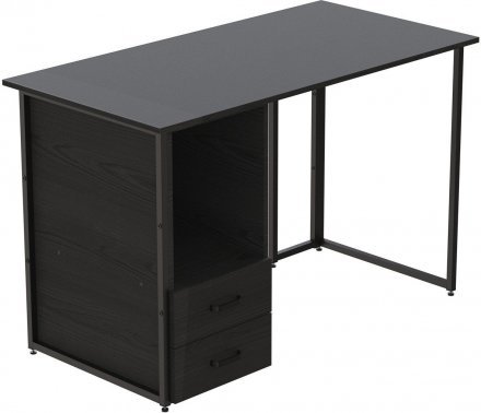 Комп'ютерний стіл Ferrum-decor Отто 76x120x70 чорний ДСП Сосна Кембра 32мм (FRD-103600) Комп'ютерний стіл Ferrum-decor Отто 76x120x70 чорний ДСП Сосна Кембра 32мм (FRD-103600)
