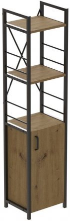 Етажерка 3/34 Ferrum-decor Серії Конект з тумбою 144x34x28 Чорний ДСП Артизан (FRD-104426) Етажерка 3/34 Ferrum-decor Серії Конект з тумбою 144x34x28 Чорний ДСП Артизан (FRD-104426)