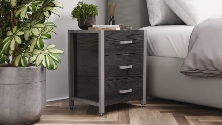 Тумба універсальна Ferrum-decor Вів'єн 3 50x41x40 сірий ДСП Сосна Кембра 16мм (FRD-104200) Тумба універсальна Ferrum-decor Вів'єн 3 50x41x40 сірий ДСП Сосна Кембра 16мм (FRD-104200)