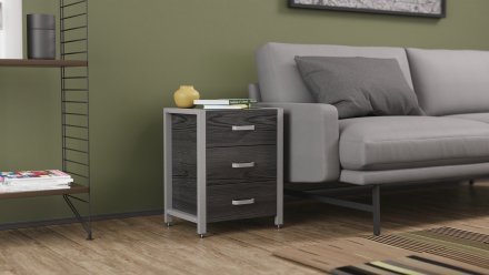 Тумба універсальна Ferrum-decor Вів'єн 3 50x41x40 сірий ДСП Сосна Кембра 16мм (FRD-104200) Тумба універсальна Ferrum-decor Вів'єн 3 50x41x40 сірий ДСП Сосна Кембра 16мм (FRD-104200)
