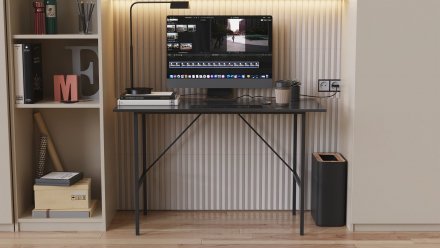 Стіл письмовий Line Тайм Ferrum-decor 750x1200x600 Чорний метал ДСП Сосна Кембра 16 мм (FRD-104887) Стіл письмовий Line Тайм Ferrum-decor 750x1200x600 Чорний метал ДСП Сосна Кембра 16 мм (FRD-104887)