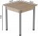 Стіл кухонний Ferrum-decor Агата 75x90x90 Сірий ДСП Сан-Марино 16мм (FRD-105639)