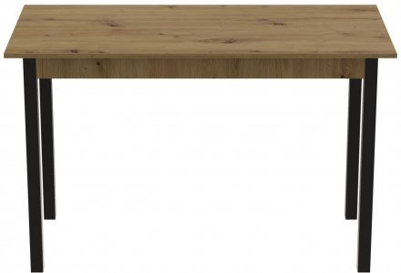 Стіл кухонний Ferrum-decor Маріо 75x120x80 Чорний ДСП Дуб Артизан 16мм (FRD-105739)