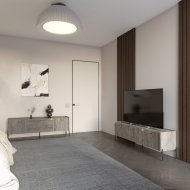 Гарнитур у спальню 2 тумби під телевізор LION Wood Дуб Сонома (LION-041527)