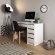 Стіл туалетний письмовий Perfect Home Ада / Ada 5S/120 з 5 шухядами Білий глянець (PFH-091306) Стіл туалетний письмовий Perfect Home Ада / Ada 5S/120 з 5 шухядами Білий глянець (PFH-091306)