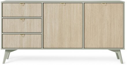 Комод Perfect Home Форест / Forest KSZ158 2-дверний з 3 шухлядами Евкаліпт/ялиця сканді (PFH-091476)