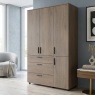 Шафа для одягу Doros Торн Кремона Канноло 3 ДСП/3Ш (полиці) 135х51.6х200 (DRS-012068)