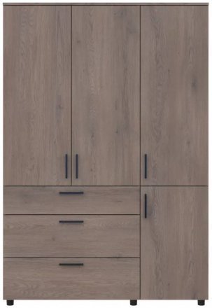 Шафа для одягу Doros Торн Кремона Канноло 3 ДСП/3Ш (полиці) 135х51.6х200 (DRS-012068)