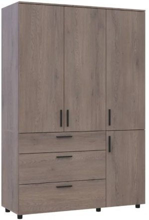 Шафа для одягу Doros Торн Кремона Канноло 3 ДСП/3Ш (полиці) 135х51.6х200 (DRS-012068)