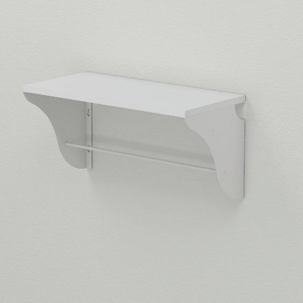 Настінна полиця Ferrum-decor Комфі 260x600x240 метал Білий ДСП Біле 16 мм (FRD-102744) Настінна полиця Ferrum-decor Комфі 260x600x240 метал Білий ДСП Біле 16 мм (FRD-102744)