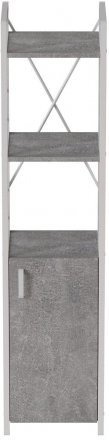 Етажерка 3/34 Ferrum-decor Серії Конект з тумбою 144x34x28 Чорний ДСП Бетон (FRD-104427) Етажерка 3/34 Ferrum-decor Серії Конект з тумбою 144x34x28 Чорний ДСП Бетон (FRD-104427)