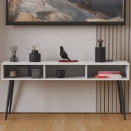 Тумба під телевізор Кентук Ferrum-decor 45x139x38 Чорний метал ДСП Білий 16 мм (FRD-106733) Тумба під телевізор Кентук Ferrum-decor 45x139x38 Чорний метал ДСП Білий 16 мм (FRD-106733)