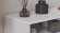 Тумба під телевізор Кентук Ferrum-decor 45x139x38 Чорний метал ДСП Білий 16 мм (FRD-106733)
