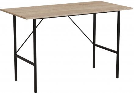 Стіл письмовий Line Тайм Ferrum-decor 750x1200x600 Чорний метал ДСП Дуб Сонома 16 мм (FRD-104888)