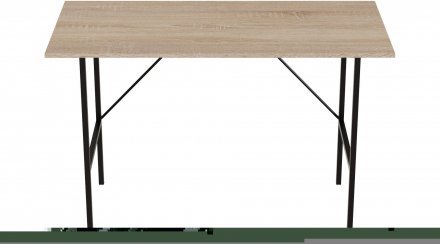 Стіл письмовий Line Тайм Ferrum-decor 750x1200x600 Чорний метал ДСП Дуб Сонома 16 мм (FRD-104888)