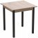 Стіл кухонний Ferrum-decor Агата 75x90x90 Чорний ДСП Сан-Марино 16мм (FRD-105640)