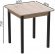 Стіл кухонний Ferrum-decor Агата 75x90x90 Чорний ДСП Сан-Марино 16мм (FRD-105640)