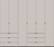 Комплект шаф для одягу Doros Гелар (2 шт.) 232,5х49,5х203,4 см Кашемір (DRS-011240)