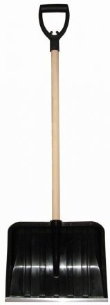 Лопата для прибирання снігу Snow pusher з дерев'яним держаком 41х121 см синя 48571 Лопата для прибирання снігу Snow pusher з дерев'яним держаком 41х121 см синя 48571