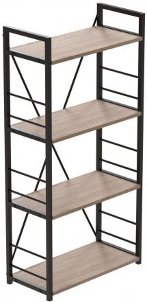 Етажерка 4/60 Ferrum-decor Серії Конект 120x60x28 чорний ДСП Дуб Сан-Марино 16мм (FRD-104237) Етажерка 4/60 Ferrum-decor Серії Конект 120x60x28 чорний ДСП Дуб Сан-Марино 16мм (FRD-104237)