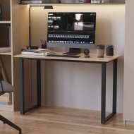 Стіл письмовий Кнап 2 Ferrum-decor 750x1000x700 Чорний метал ДСП Дуб Сан-Марино 16 мм (FRD-106411) Стіл письмовий Кнап 2 Ferrum-decor 750x1000x700 Чорний метал ДСП Дуб Сан-Марино 16 мм (FRD-106411)