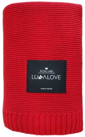 Бамбуковий плетений плед Classic 80х100 см Red lullalove-4308