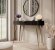 Стіл туалетний Perfect Home Ланте / Lante 1S/100 з 1 шухлядою і золотими ніжками Чорний (PFH-091196)